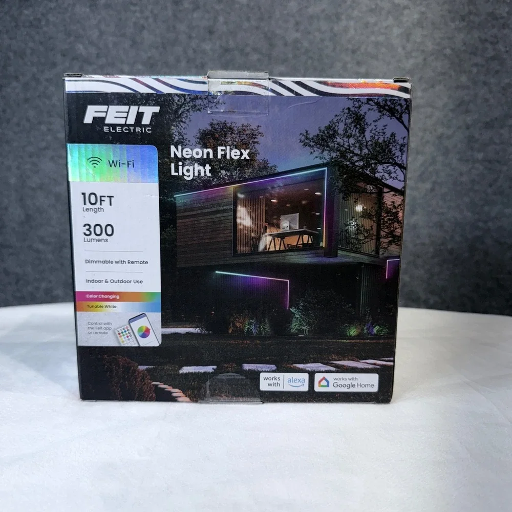 FEIT ELECTRIC 10FT Neon Flex Wi-Fi LED‎ Light Dimmable Color Changing